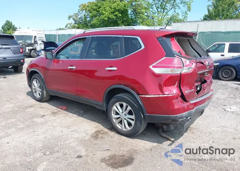 2016 Nissan Rogue Sv из США, поврежденный, VIN KNMAT2MV6GP652054
